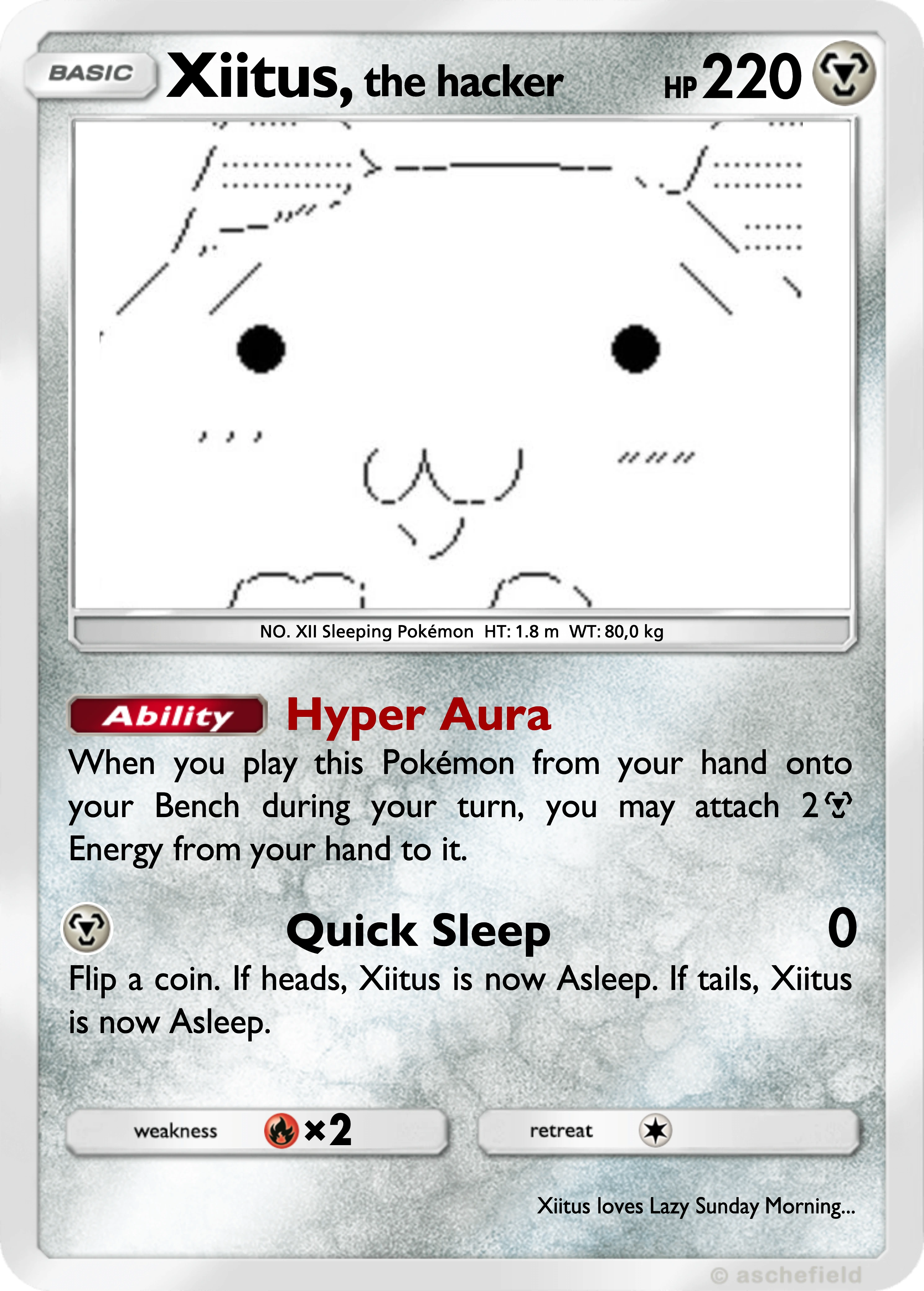 Xiitus, the hacker trading card