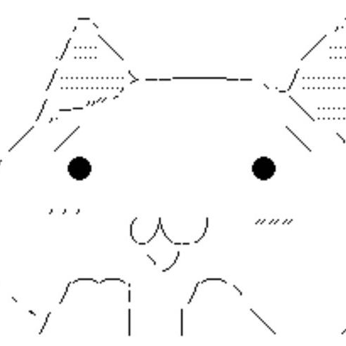 xiitus を表す猫の ASCII アート画像